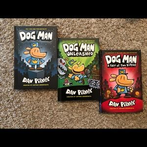 Dog Man Books (3 Hardback) BRAND NEW!